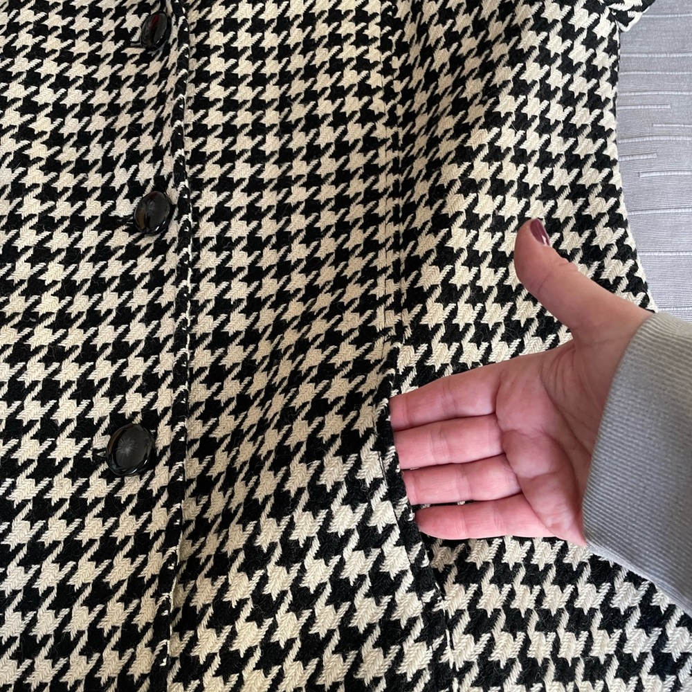 JM Collection Houndstooth Coat - Picture 4 of 9